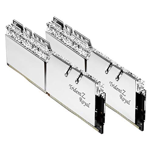 G.SKILL 32GB DDR4 Trident Z Royal Silver 3600Mhz PC4-28800 CL16-19-19-39 1.35V Dual Channel Kit 2x16GB Bild 2