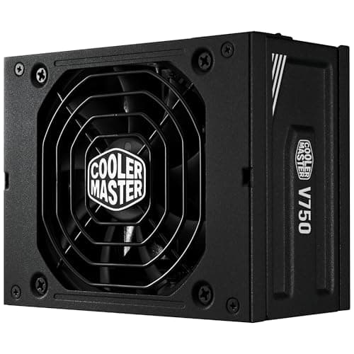 Cooler Master V750 SFX Gold ATX 3.1, EU-Stecker – 750 W 80 Plus Gold PC-Netzteil, vollmodulares Netzteil, SFF/mini-ITX-Netzteil, 92-mm-FDB-Lüfter, PCIe-5.1-Kabel, SFX-auf-ATX-Halterung - Schwarz Bild 2