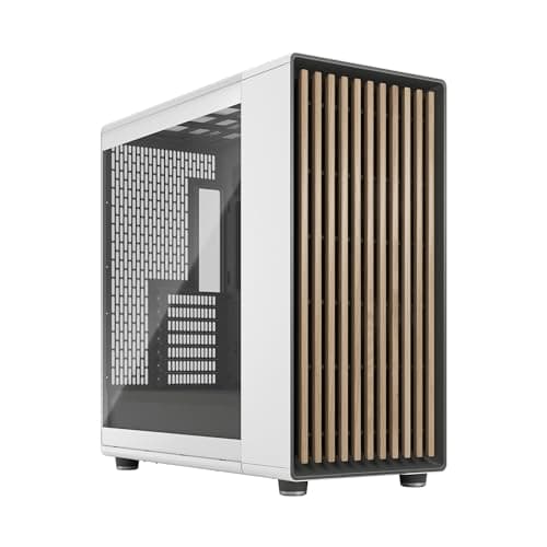 Fractal Design North XL Gehäuse Weiß - E-ATX PC Tower | Big Tower PC Gehäuse mit 3x 140mm Lüftern, USB Typ-C, für bis 413mm GPU, Full-Tower ATX Case North XL White TG Clear Bild 2