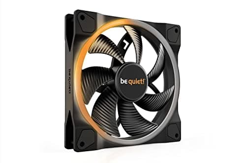 be quiet! Light Wings 140mm PWM Lüfter, ARGB-Beleuchtung, vielzählige Farben und Effekte, 18 ARGB LEDs, 7 geräuschoptimierte Lüfterblätter, hoher Airflow, sehr leiser Betrieb, langlebiges Rifle-Lager