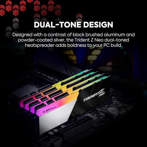 G.SKILL 32GB Trident Z Neo DDR4 3600MHz PC4-28800 CL18 RGB Dual Channel Kit (2X 16GB) Bild 8