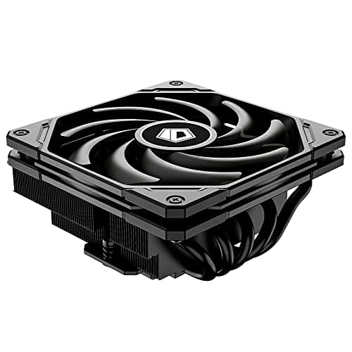 ID-COOLING IS-55 BLACK CPU-Kühler – Low Profile 57 mm Höhe, CPU-Luftkühler mit 5 Heatpipes und 120x120x15 mm Slim-Lüfter, kompatibel mit Intel LGA1700/115X/1200 und AMD AM4/AM5 Bild 2