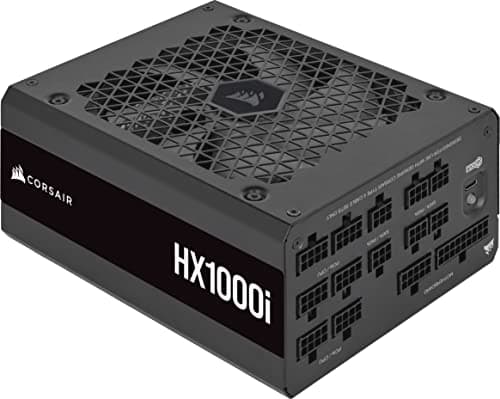 Corsair HX1000i, Vollmodulares, Extrem Geräuscharmes ATX-Netzteil, ATX 3.1 & PCIe 5.1, iCUE Software, 80 Plus Platinum-Effizienz, Schwarz 1000 Watts Bild 2