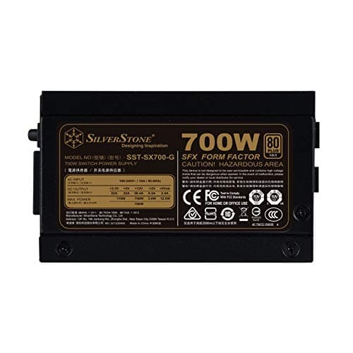 Silverstone Technology SST-SX700-G v 1.1 - SFX Serie 700W 80 Plus Gold flüsterleises PC-Netzteil mit 92 mm 100% modular Bild 6