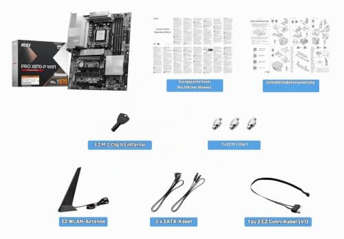 MSI Pro X870-P WiFi ProSeries Mainboard AMD Ryzen 9000/8000/7000, AM5, DDR5, PCIe 5.0, M.2 Gen5, SATA 6Gb/s, USB 40Gbps, HDMI/DP, WLAN, Bluetooth 5.4, 5Gbps, ATX Bild 6