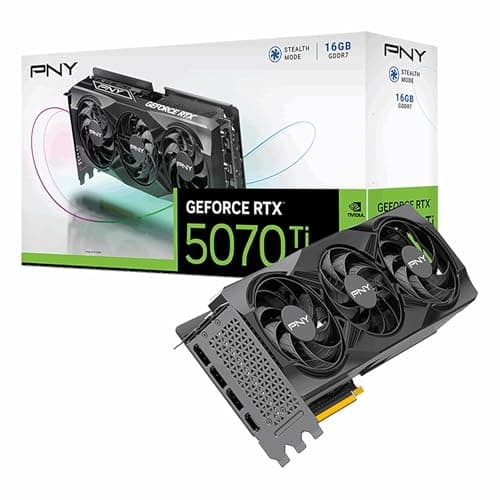 PNY GeForce RTX 5070 Ti 16GB GDDR6X 256-Bit, DLSS 4, Ray Tracing, PCIe 5.0, 4K Ultra Gaming Grafikkarte - VCG5070T16TFXPB1
