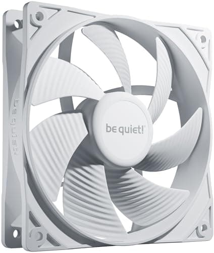 be quiet! Pure Wings 3 120mm PWM White Lüfter, hohe Drehzahl, niedrige Mindestdrehzahl, optimierter Lüfterrahmen, außergewöhnlicher Luftdruck, BL110
