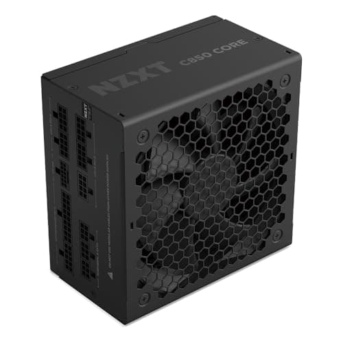NZXT C850 Gold Core – 850W ATX 3.1 Netzteil – 80 Plus Gold – Cybenetics Platinum – Vollmodular – PCIe 5.1 600W 12V-2x6 – Zero-RPM-Lüfter – 105°C-Kondensatoren – Schwarz