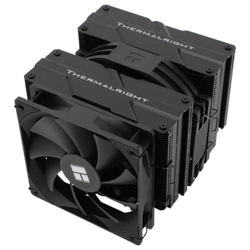 TR-Thermalright Peerless Assassin 140 Black CPU-Kühler, Double Tower mit 6 Heatpipes, Dual PWM Lüfter mit 1500U/min,Schwarz Top Cover, für AM5/AM4, Intel lga1851/1700/115X/1200/2011