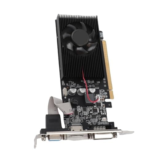 Bewinner Desktop Grafikkarte, 1 GB 64 Bit GDDR3 Gaming Grafikkarte, 589 MHz 1000 MHz 2560 X 1600 Desktop Grafikkarte, HDMI VGA DVI Grafikkarte Bild 2