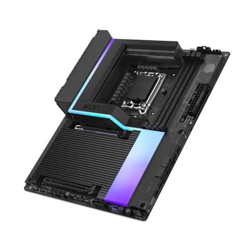 NZXT N9 Z890 - Intel Z890 LGA 1851 ATX Gaming-Mainboard für Core Ultra (Serie 2) - 20+1+1, DDR5, 5X M.2, PCIe 5.0, Wi-Fi 7, 5GbE, Thunderbolt 4 - RGB, Vollmetallabdeckung - Schwarz Intel Z890 Chipset N9 Schwarz Bild 2