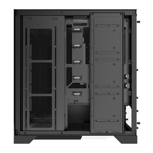 XPG Invader X säulenloses Mid-Tower-Gaming-Gehäuse aus gehärtetem Glas, Schwarz Farbe – INVADERXMTWOF-BKCWW Bild 8