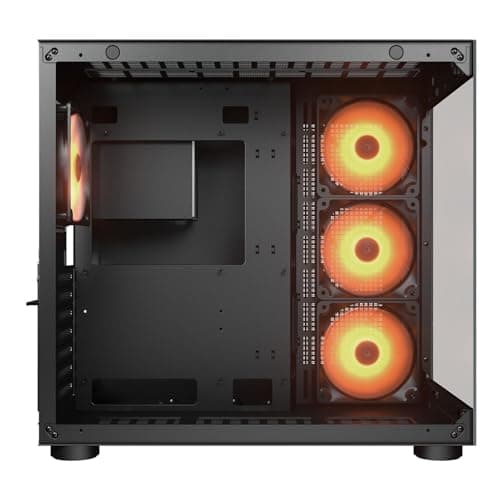 Cougar Cube Midi-Tower-Gehäuse aus gehärtetem Glas, FV150 ARGB, Schwarz Bild 8