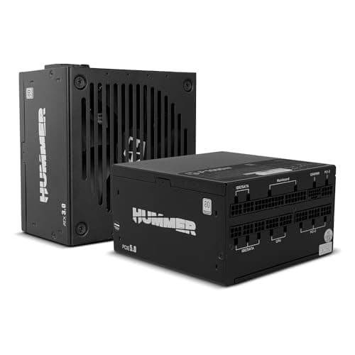 NOX Hummer P 1000W 80 Plus Platinum -NXHUMMERP1000W- 1000W Netzteil, ATX, EPS, S-ATA, 3.0 12V, Ultra-Quiet 140mm Lüfter, TEAPO Elektrolytkondensatoren, Schwarz
