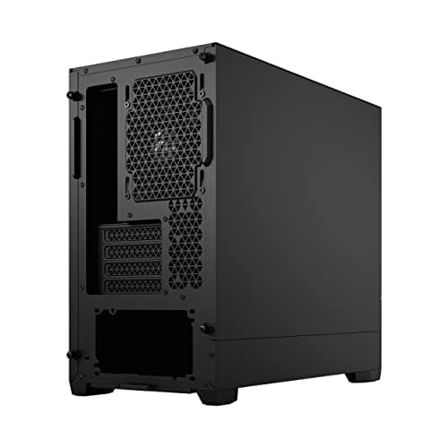 Fractal Design Pop Mini Silent – mATX Case/Mini ITX Case mit Bitumen-Dämmung, 3X 120 mm Lüfter, geschlossener Front – Lautloses pc gehäuse in Schwarz Schwarz Mini Silent Bild 8