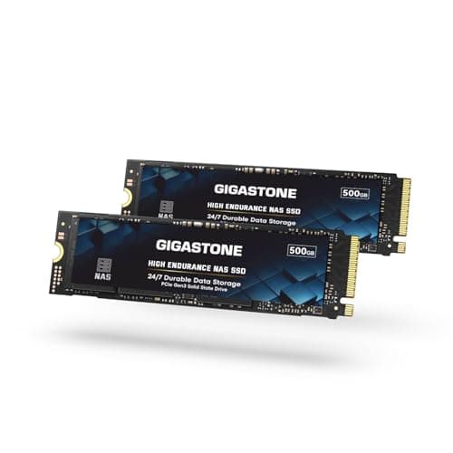 Gigastone SSD 500 GB (2er-Pack) M.2 NAS SSD 24/7 High Endurance Cache für Network Attached Storage Business Data Center Personal Cloud PCIe 3.0 NVMe NAS internes Solid-State-Laufwerk Gen3 NAS 500GBx2 Bild 2
