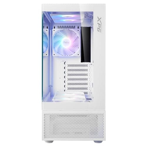 XPG Invader X Mini White ATX Mid Tower PC Case with 5 X ARGB Fans, VGA Support Up to 330mm, CPU Cooler Support Up to 166mm - INVADERXMINIMT-WHCWW Bild 6