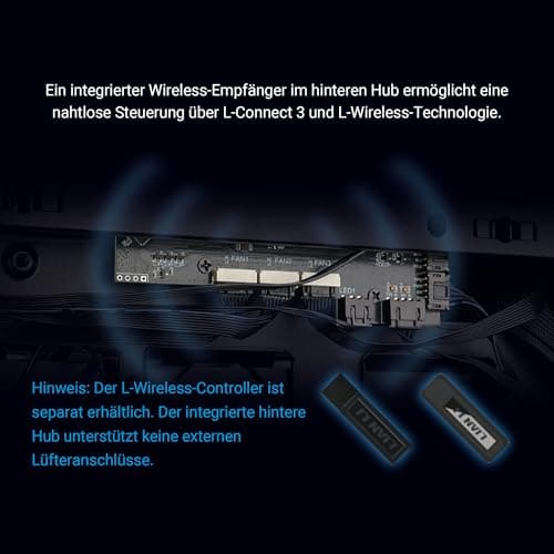 Lian Li LANCOOL 217 INF PC-Gehäuse Schwarz | Midi-Tower für E-ATX & SSI-EEB Mainboards, Glasfront mit Unendlichkeitsspiegel, inkl. 3× ARGB-Lüfter, Back-Connect-kompatibel Bild 8