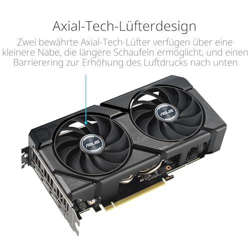ASUS Dual GeForce RTX 4060 Ti EVO OC Edition 8GB GDDR6 Gaming Grafikkarte (Nvidia RTX4060Ti EVO DLSS 3, PCIe 4.0, 1x HDMI 2.1a, 3X DisplayPort 1.4a, DUAL-RTX4060TI-O8G-EVO) Bild 6