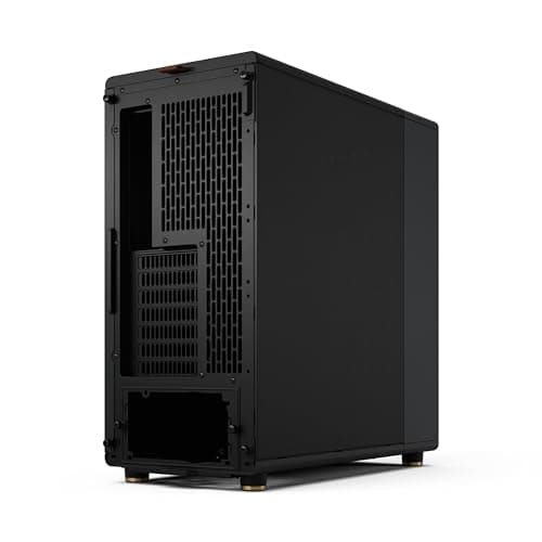 Fractal Design North Charcoal Black - Front aus Walnussholz – Seitenteile aus Mesh – Zwei 140-mm-Aspect-PWM-Lüfter enthalten – Intuitives Innenraum-Layout – ATX Mid-Tower PC-Gehäuse für Gaming North Black Mesh Bild 8