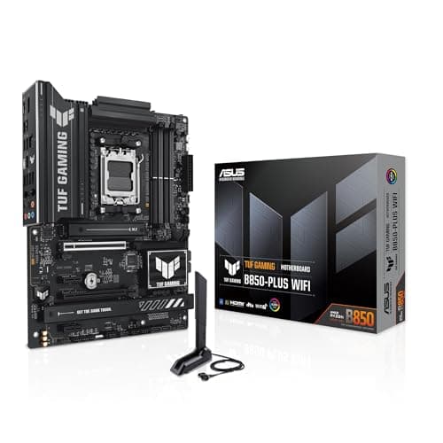ASUS TUF Gaming B850-PLUS WiFi AMD AM5 B850 ATX Motherboard, 14+2+1 80A Stufen, AI Ready, DDR5, PCIe 5.0, 3X M.2, Wi-Fi 7, 2.5Gb LAN, DisplayPort, HDMI™, USB 10Gbps & 20Gbps Type-C®, BIOS Flashback™ Bild 2