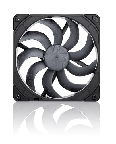 Noctua NF-A14x25 G2 PWM chromax.black, Leiser 140mm PC-Lüfter in Premium-Qualität, 4-Pin (Schwarz) Bild 4