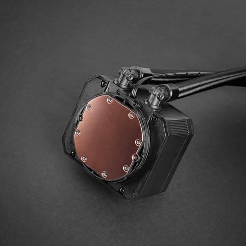 Mars Gaming ML-PROII120 Flüssigkeitskühlung AIO 300W TDP, Pumpe 4. Gen Opti-Chamber Kupferbasis und Mikrokanäle, 1x 120mm FDB Lüfter, gebürsteter Aluminiumblock mit linearem FRGB, Schwarz MLPROII120 Bild 6