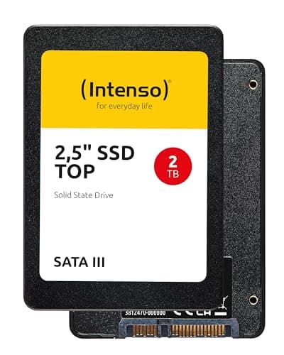 Intenso Interne 2,5" SSD SATA III Top, 2 TB, 550 MB/Sekunden, Schwarz Bild 2