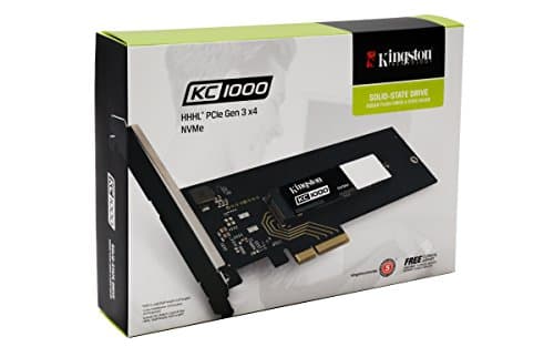 Kingston KC1000 NVMe PCIe SSD 480GB Gen2 x4 (mit HHHL AIC card) Bild 6