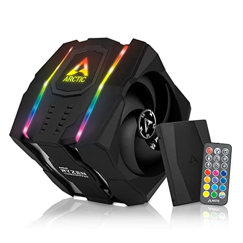 ARCTIC Freezer 50 TR (inkl. A-RGB Controller) - Dual Tower CPU Kühler für AMD Ryzen Threadripper SP3, sTR4 mit A-RGB, 120 mm/140 mm PWM P-Lüfter, 200–1800 u. 200–1700 RPM, Optimale Luftzirkulation