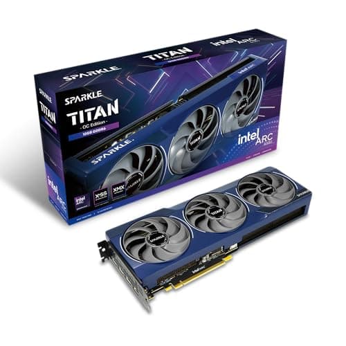 Sparkle Intel Arc B580 Titan OC, 12 GB GDDR6, Torn Cooling 2.0, Axiallüfter, Atemlicht, Metallrückplatte, SB580T-12GOC