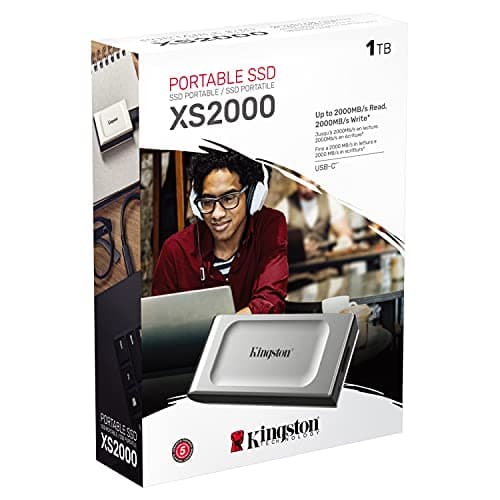 Kingston XS2000 1TB External SSD USB 3.2 Gen 2 Portables Laufwerk Silber-SXS2000/1000G XS2000 - Silber 1TB Bild 6