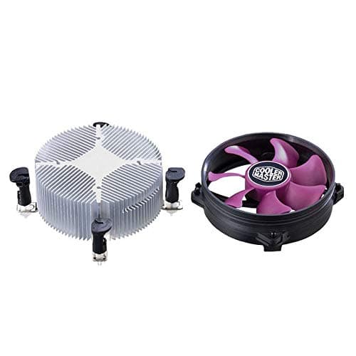 Cooler Master X Dream i117 CPU-Kühler für LGA 1200 Sockels - Low-Profile Kühlsystem mit 60.4 mm und kreuzförmigem Design, geräuscharmer 95mm Lüfter (19 dBA, 1800 U/min), Push-Pin-Clip-Installation Bild 6