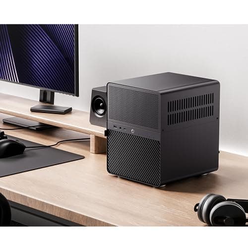 Jonsbo N3 NAS Gehäuse Schwarz – Kompaktes Mini-ITX Aluminium-Case für 8X 3,5" HDDs, Hot-Swap-fähig, 2X 80-mm-Lüfter, SFX-Netzteil, USB-C Bild 4