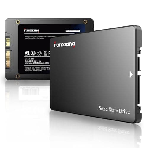fanxiang S101 1TB SATA III 2,5-Zoll SSD Interne Festplatte, 550MB/s Lesen, 500MB/s Schreiben, SLC-Cache & 3D TLC NAND, für Laptops, Desktop-PCs und Spielkonsolen, Schwarz 1 TB S101 Bild 2