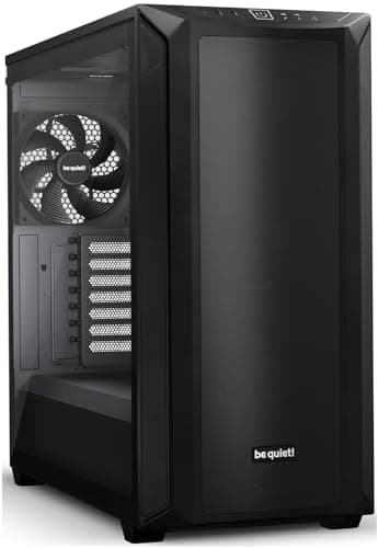 be quiet! Shadow Base 800 PC-Gehäuse, Pure Wings 3 140mm PWM-Lüfter, USB 3.2 Gen. 2 Type C, maximaler Airflow, Open-Mesh-Design, E-ATX Mainboard, 420mm Radiatoren, Seitenfenster aus Temperglas