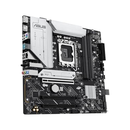 ASUS Intel B760 (LGA 1700) mATX-Mainboard (DDR5, PCIe 5.0 Ready, 2x M.2-Steckplätze, WIFI 6E, Realtek 2.5Gb Ethernet, DisplayPort, HDMI, SATA 6 Gbps, h. USB 10Gbps Type-A & v. USB 5Gbps Type-C, Aura S Bild 4