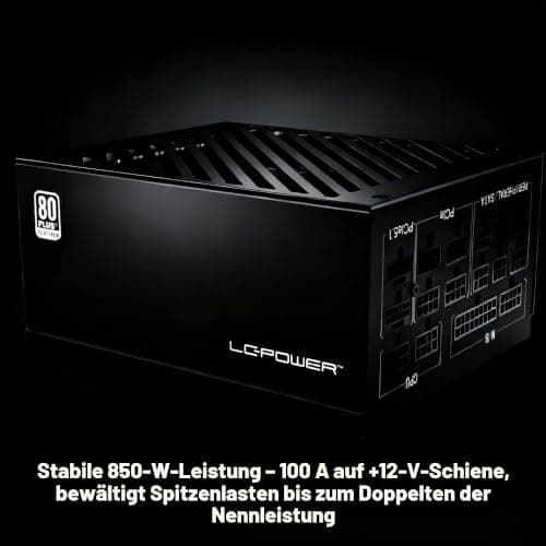 LC-POWER LC1200P2-V3.1 Platinum Pro 1200W PC Netzteil/PSU ATX 3.1 | 80 Plus Platinum | 135mm Lüfter | 10 Jahre Garantie (Schwarz) Bild 8