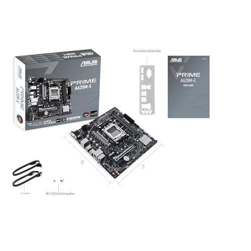 ASUS Prime A620M-E-CSM Mainboard Sockel AMD A620 (Ryzen 7000, Micro-ATX, DDR5 Speicher, PCIe 4.0, BIOS Flashback, USB 3.2 Gen 2, Aura Sync) Bild 8