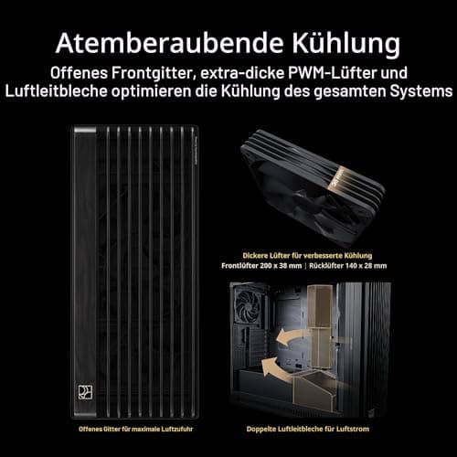 Asus Proart Pa602 Wood Edition Midi Tower Nero (asus Proart Pa602 Wood Tg Case) Bild 4