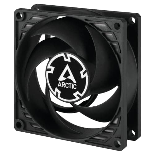 ARCTIC P8 (5 Stück) - PC Lüfter, 80 mm Gehäuselüfter optimiert für statischen Druck, hochwertiges Gleitlager, Computer, PC, 3000 rpm - Schwarz Bild 3