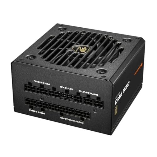 Cougar GEX PRO 750 Vollmodulares Netzteil: PCI Express 5.1, 12+4-poliger Stecker, 80 Plus Gold Zertifiziert, langlebiger HDB-Lüfter, hydrodynamisches Lager, ATX 3.1 Zertifiziert, weniger Lärm