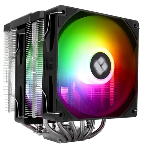 Thermalright TR Peerless Assassin 120 Digital ARGB Black CPU-Luftkühler, Digitale Bildschirmabdeckung, 6 Heatpipes, 162mm Höhe, für AM4/AM5, Intel LGA1700/1851/115X/1200, PC-Kühler Schwarz Bild 4