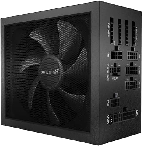 be quiet! Dark Power 13 850W, ATX 3.0, 80 Plus® Titanium, modular Netzteil, PCIe 5.0 und PCIe 4.0 Grafikkarten, 12VHPWR Kabel enthalten, nahezu unhörbarer Silent Wings-Lüfter