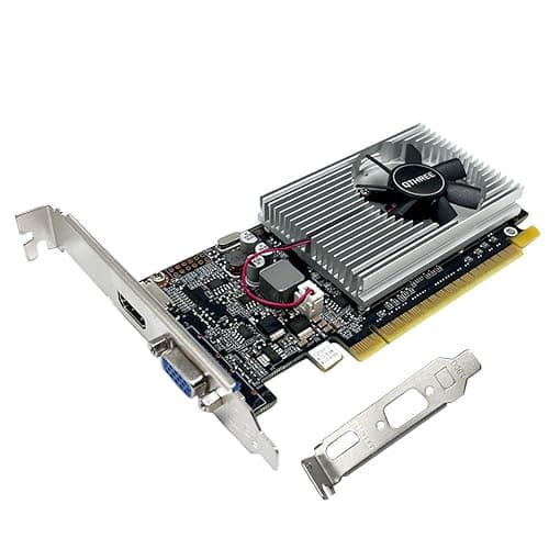 QTHREE Geforce GT 210 1G D3 64-bit Grafikkarte, 1x HDMI, 1x VGA, Low Profile Grafikkarten, Desktop-Grafikkarte für PC, PCI Express x16, DirectX 11 2 Schnittstellen Bild 2
