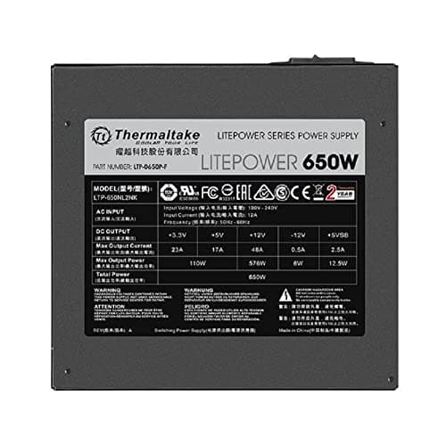 Thermaltake Litepower Netzteil 650 Watt – Non-modulaire – 650 W Bild 6