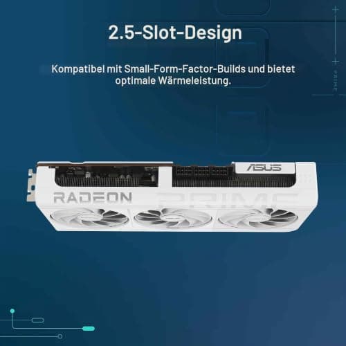 ASUS Prime Radeon RX 9070 XT White OC Edition Grafikkarte (PCIe 5.0, HDMI/DP 2.1, 2.5-Slot Design, Axial-Tech-Lüfter, Dual-Kugellager, Dual BIOS, ASUS GPU Guard) Bild 4