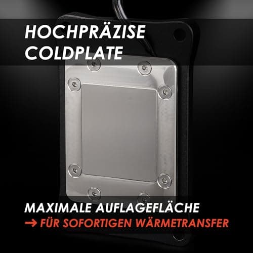 Thermal Grizzly Mycro Pro RGB Schwarz - High Performance Wasserkühlungsblock G1/4 für AMD AM5/AM4 - Coldplate aus Vernickeltem Kupfer, 0,2-mm-Mikrofinnen und Filter für Custom Wasserkühlung Schwarz AMD AM4/AM5 Bild 6
