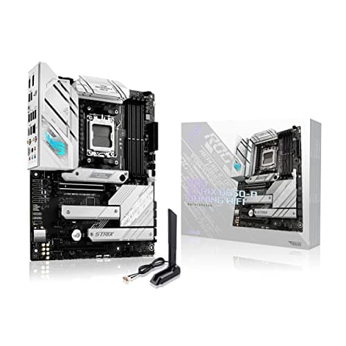 ASUS ROG Strix B850-A Gaming WiFi Mainboard Sockel AMD AM5 (AMD B850, ATX, DDR5 Speicher, PCIe 5.0, WiFi 7, 3X PCIe 4.0 M.2, Aura Sync)