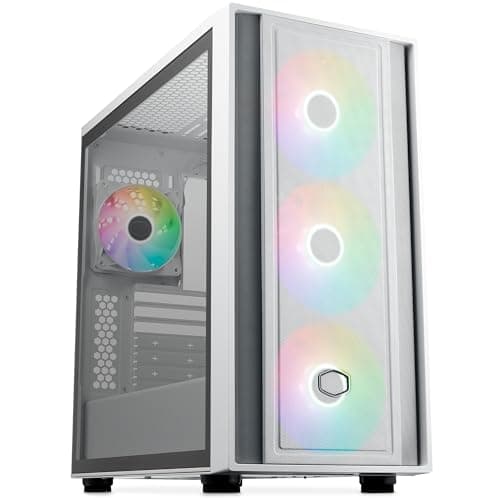 Cooler Master MasterBox 600 RGB Full Tower Cristal Templado USB-C Blanca White MasterBox 600 Bild 2